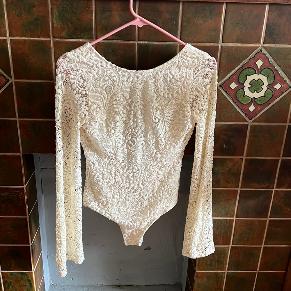 Billabong Cream Lace Bodysuit